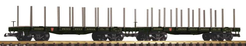 PIKO 38784 - G - 2-tlg. Set Rungenwagen, PRR